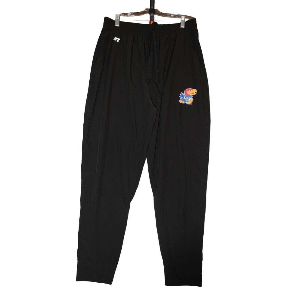 Kansas Jayhawks Russell Black Athletic Pants Size‎ Large